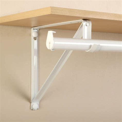 closet shelf brackets metal|ceiling mount closet rod bracket.